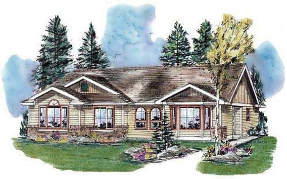 Ranch Multi-Family Plan 98884 with 6 Beds, 4 Baths Elevation