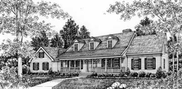 Country House Plan 99035 with 3 Beds, 3 Baths Elevation