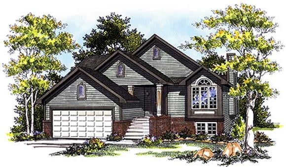 Traditional House Plan 99189 with 3 Beds, 3 Baths, 2 Car Garage Elevation