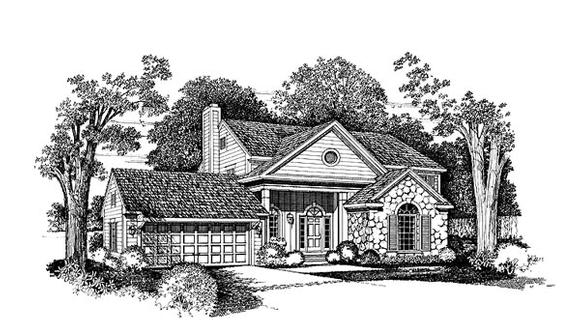Bungalow House Plan 99251 with 3 Beds, 3 Baths Elevation
