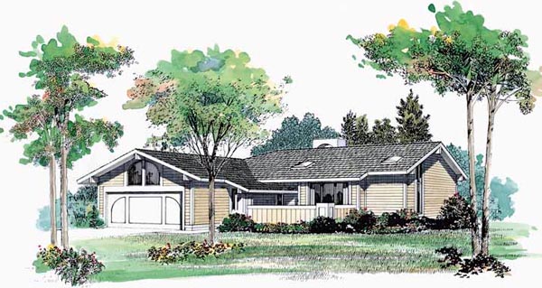 House Plan 99256 - Ranch Style with 1387 Sq Ft, 3 Bed, 2 Bath ...