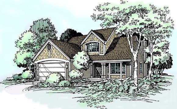 Country House Plan 99342 with 2 Beds, 3 Baths, 2 Car Garage Elevation