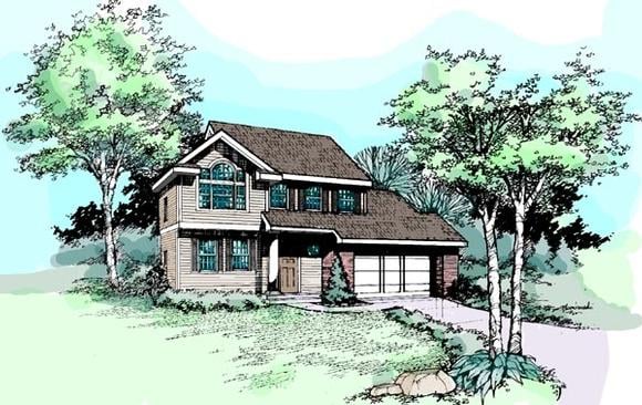 Country House Plan 99351 with 4 Beds, 3 Baths Elevation