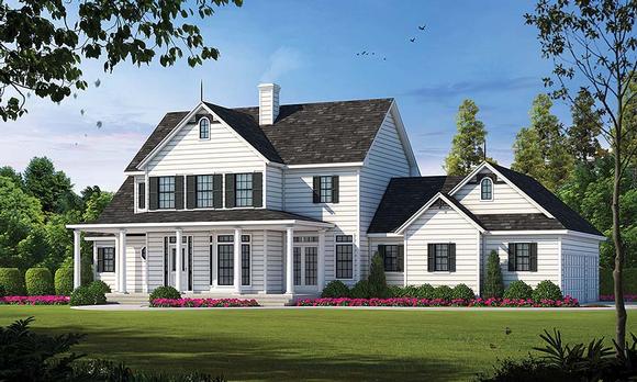 Country House Plan 99495 with 3 Beds, 3 Baths, 3 Car Garage Elevation