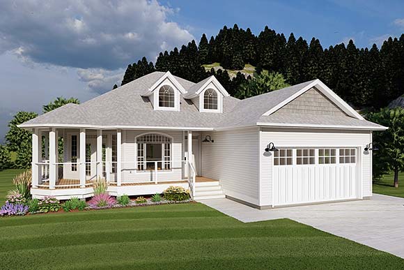House Plan 99936 with 3 Beds, 2 Baths, 2 Car Garage Elevation