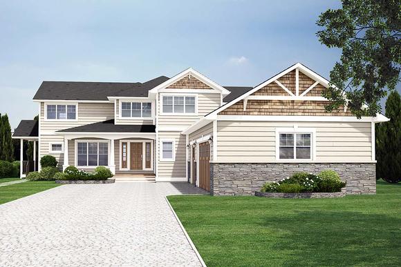 House Plan 99983 with 3 Beds, 4 Baths, 3 Car Garage Elevation